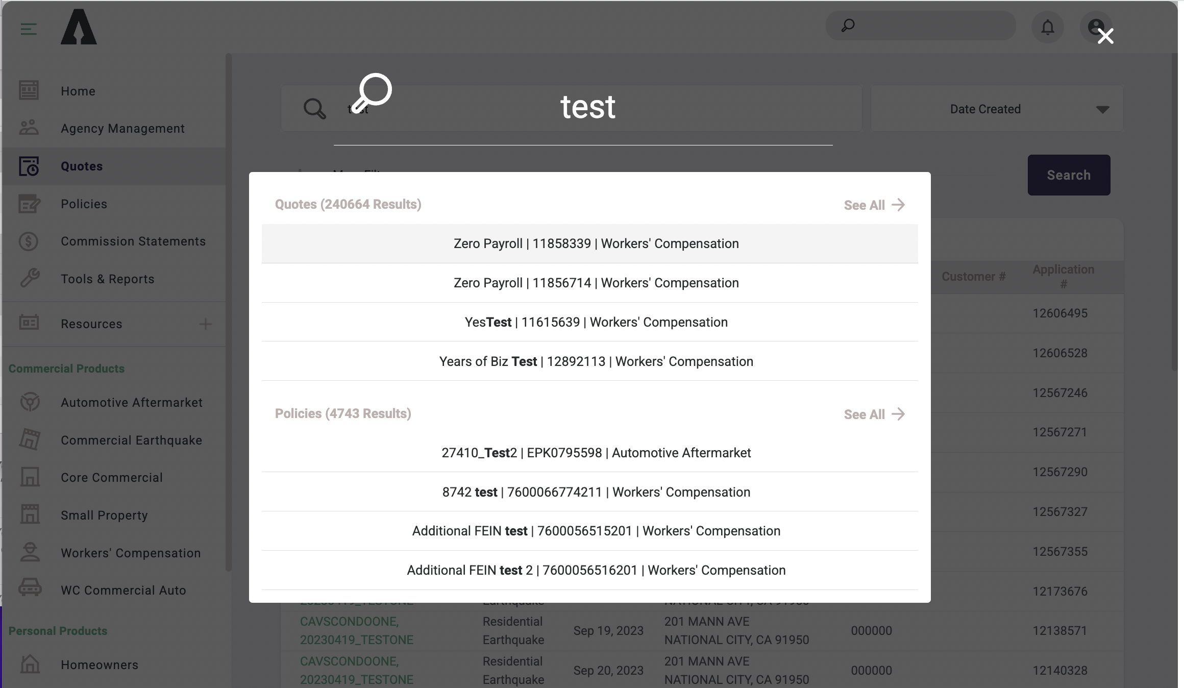 Arrowhead Exchange Universal Application Screen