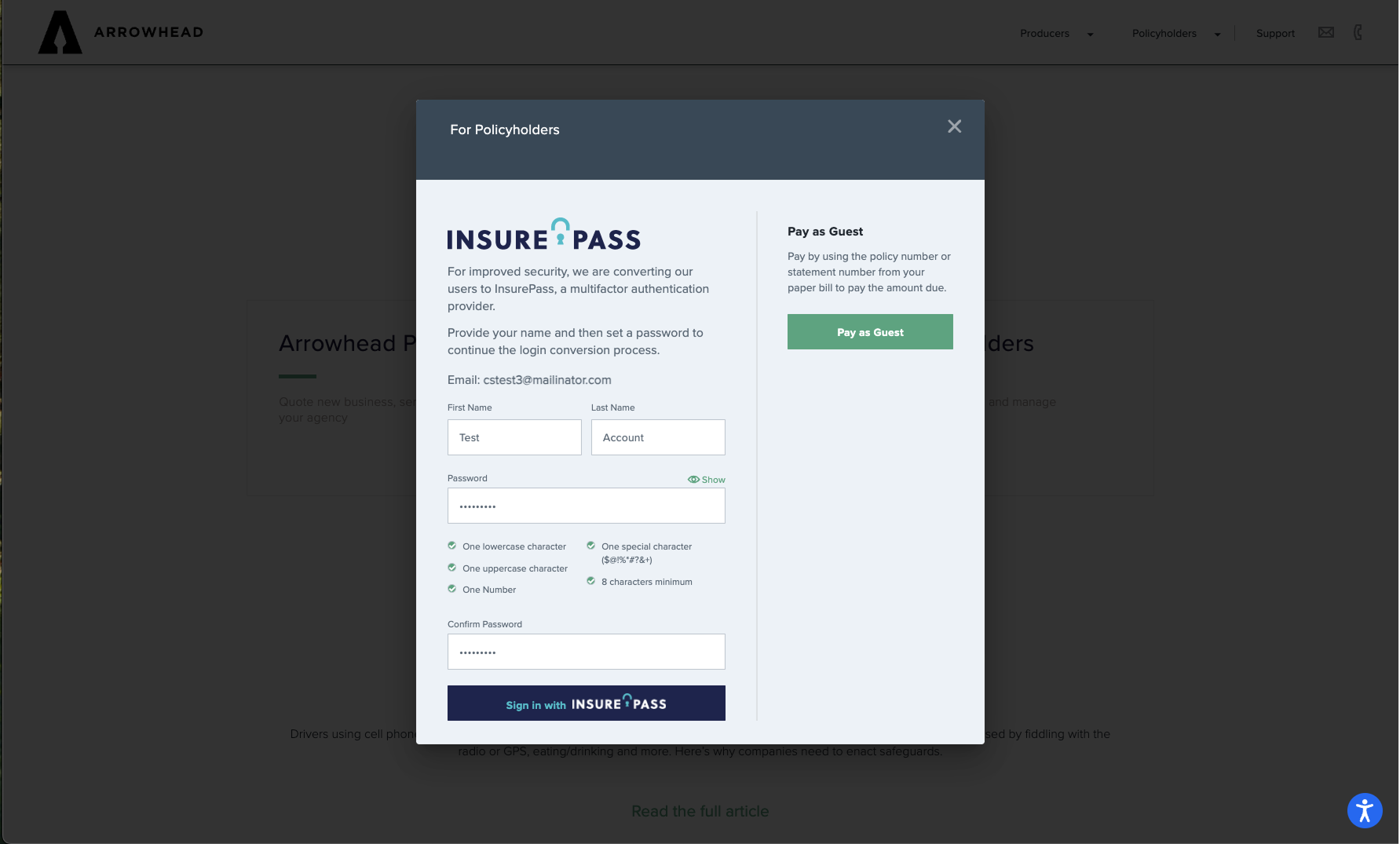 Credential Management - Conversion